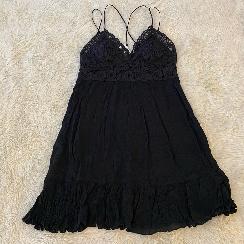 PINK Victorias Secret crochet trim Dress